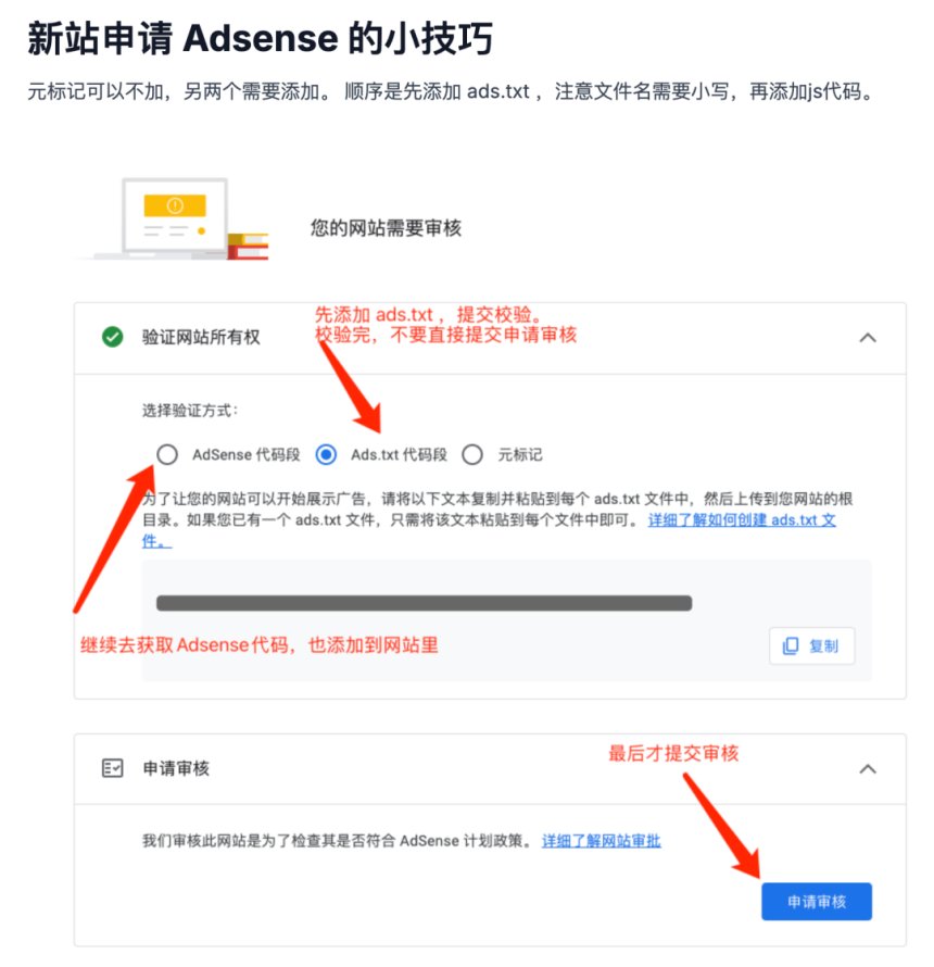 Adsense 提交网站申请的小细节